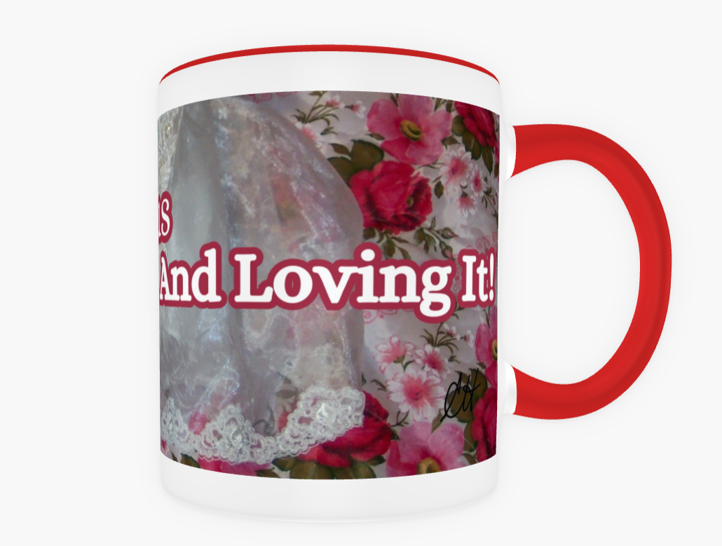 Jane Austen AUSTENtatious And Loving It 11 oz Ceramic Mug Red Back