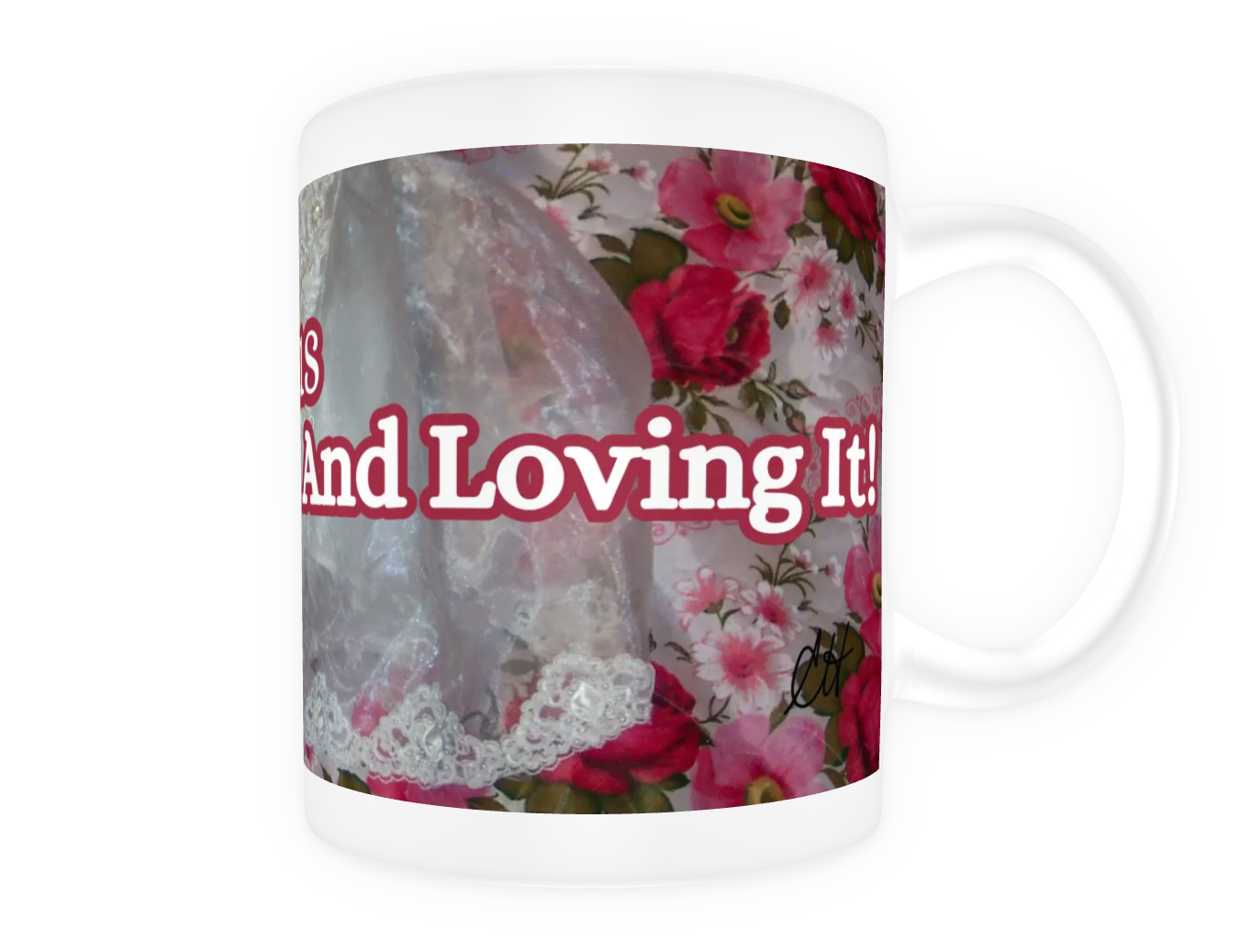 Jane Austen AUSTENtatious And Loving It 11 oz Ceramic Mug White back