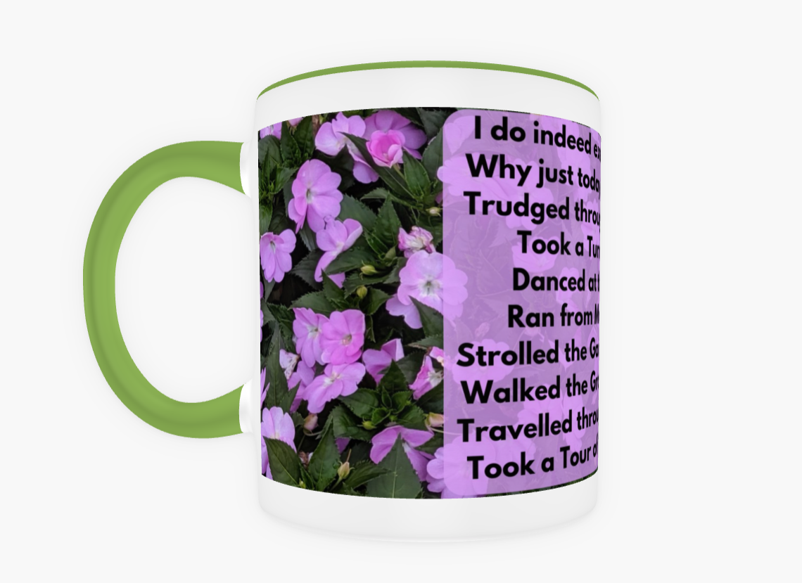 Pride and Prejudice is Great Exercise 11 oz Ceramic Mug Green Front