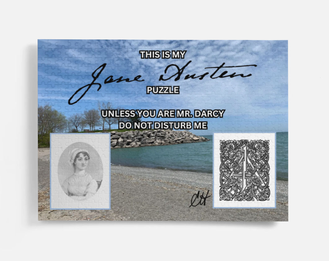 This Is My Jane Austen Puzzle Unless You Are Mr Darcy Do Not Disturb Me 500 Piece Puzzle in Metal Tin Box Signature Portrait