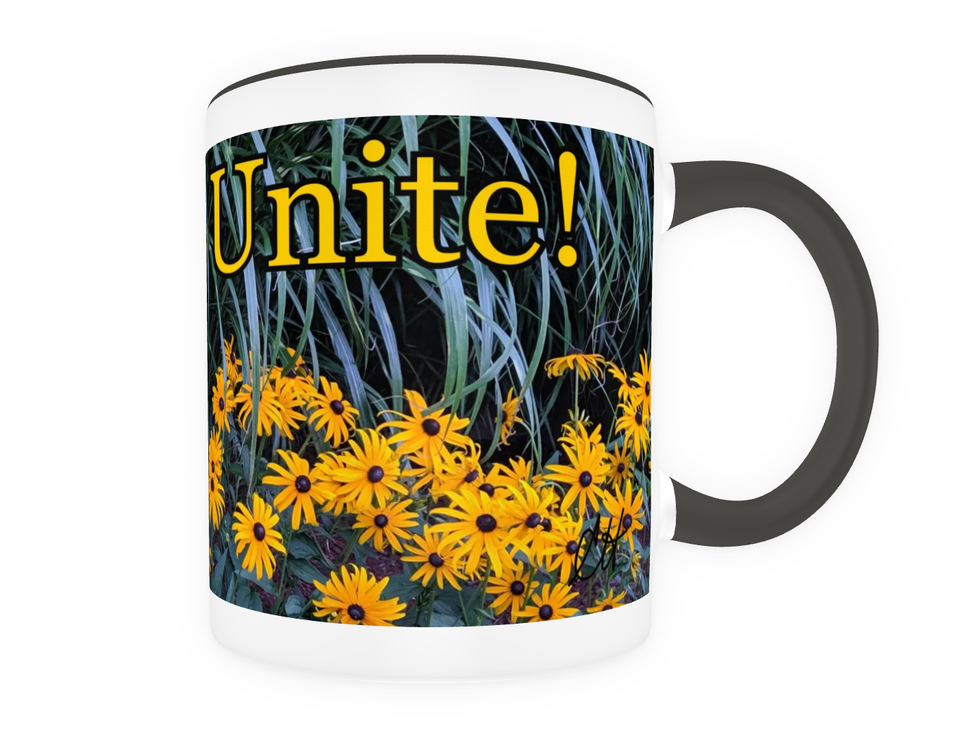 Janeites Unite 11 oz Ceramic Mug Black Back