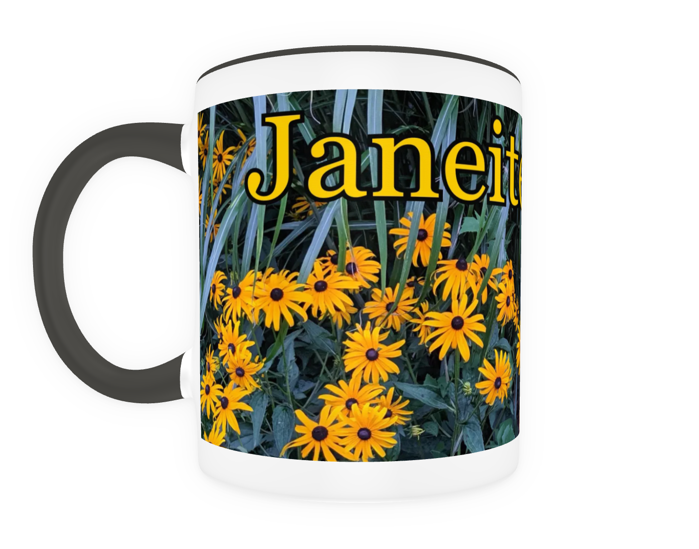 Janeites Unite 11 oz Ceramic Mug Black Front