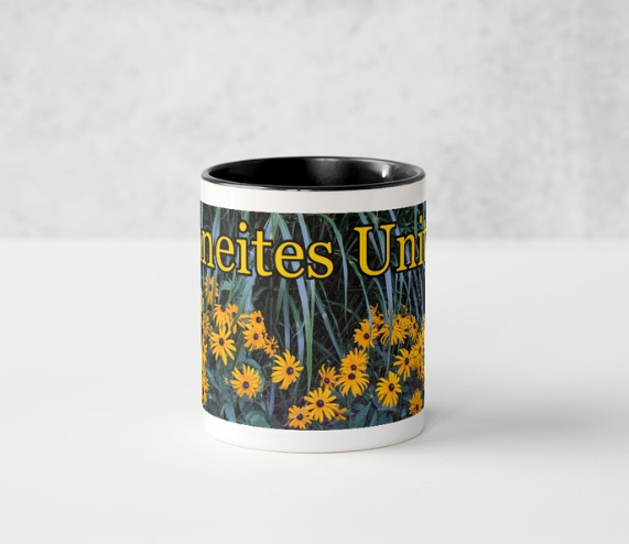 Janeites Unite 11 oz Ceramic Mug Black Side