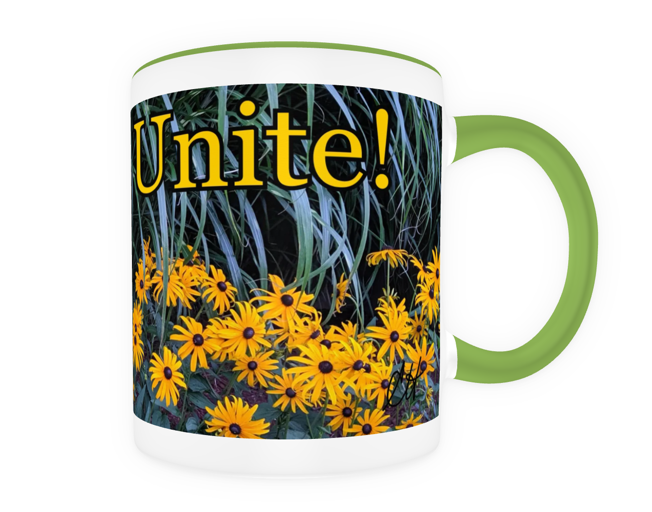 Janeites Unite 11 oz Ceramic Mug Black Back