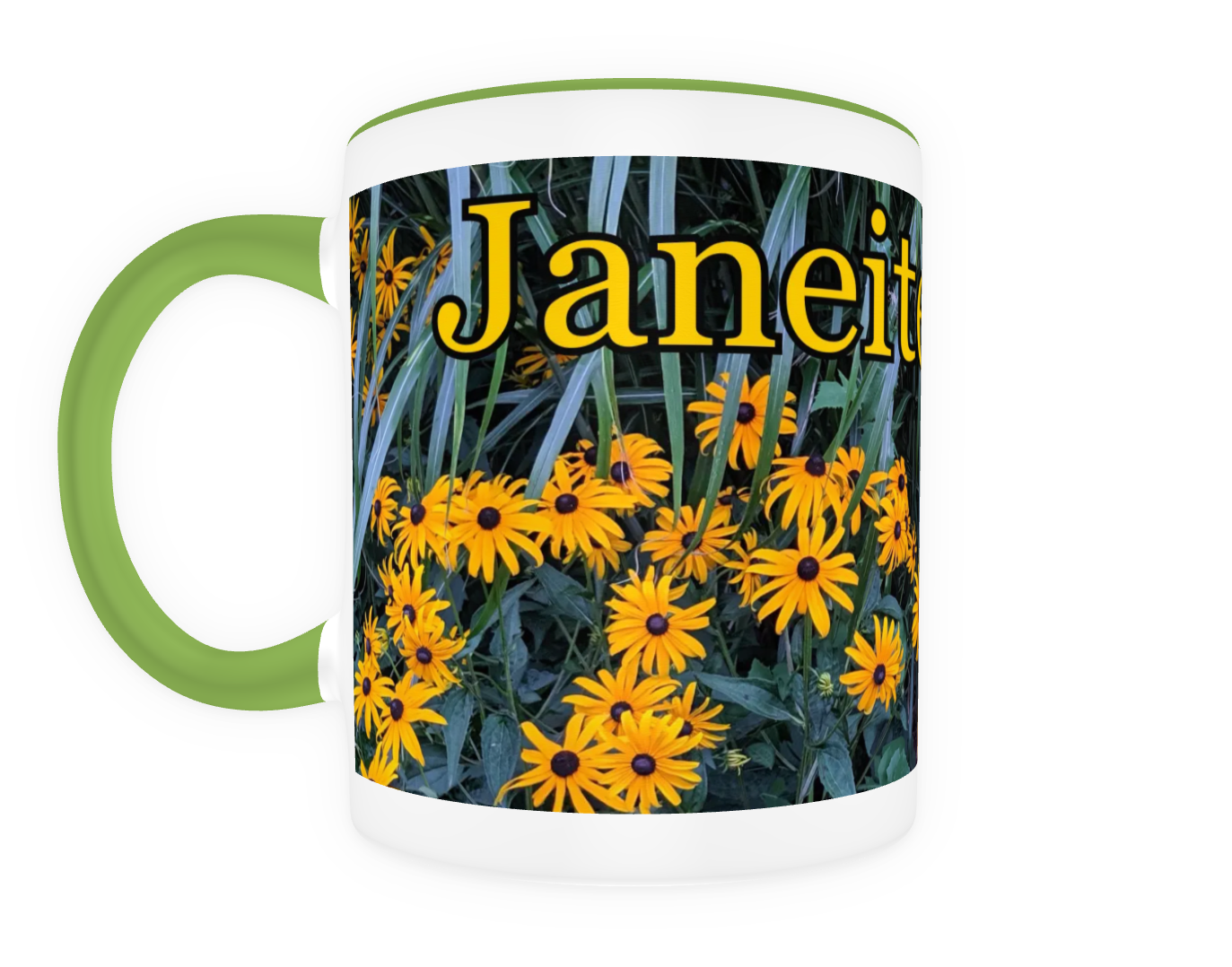 Janeites Unite 11 oz Ceramic Mug Green Front