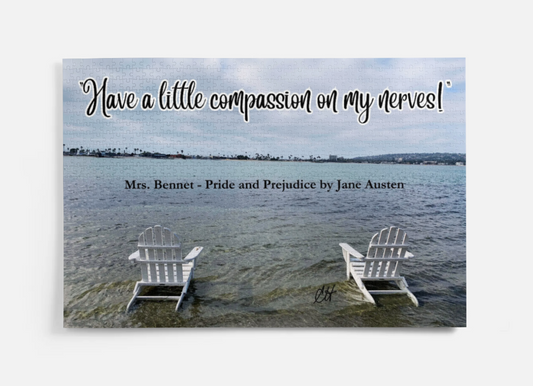 Jane Austen Pride and Prejudice "Have a little compassion on my nerves!" Mrs Bennet 1000 Piece Puzzle in Metal Tin Box