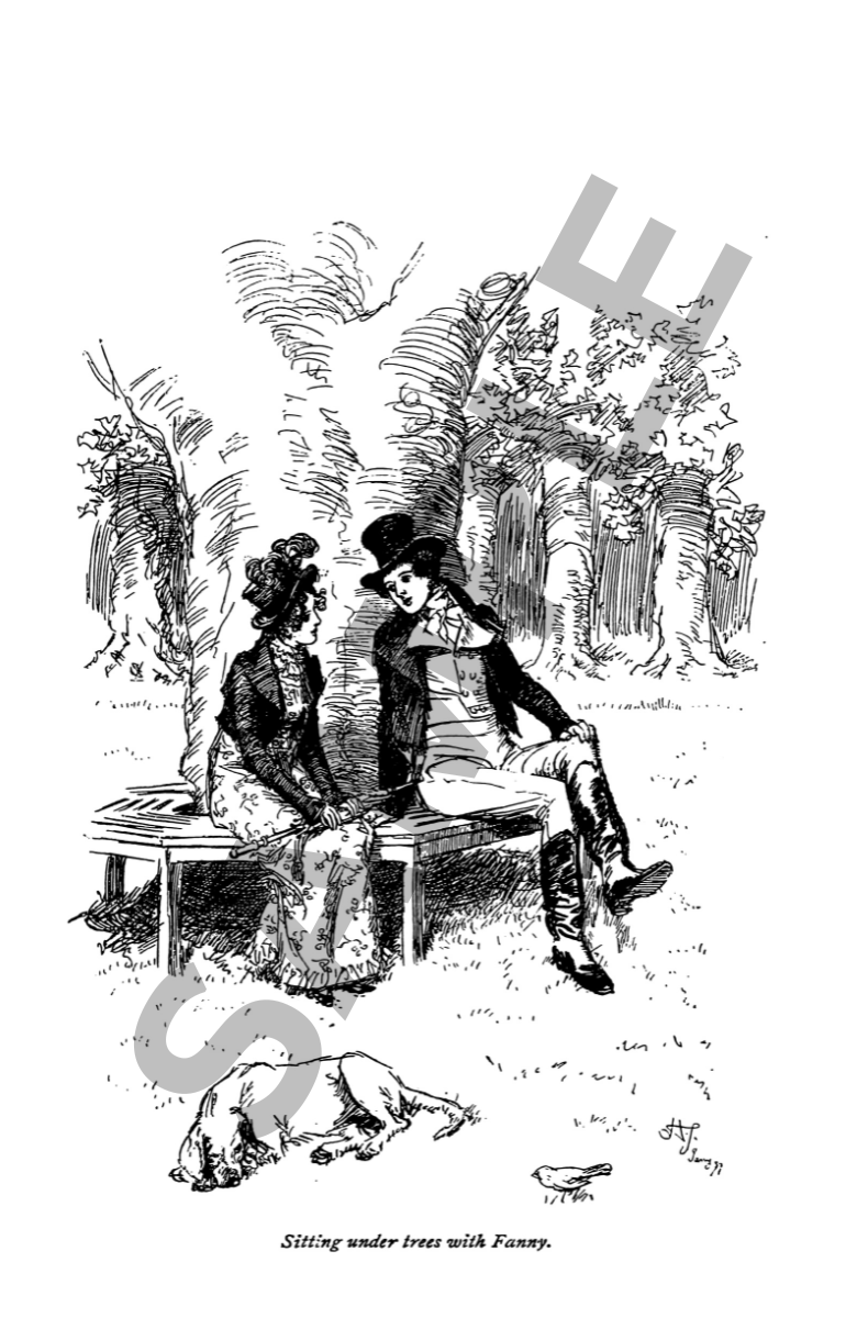 Jane Austen's Mansfield Park Colouring and Activity Book by Eva Maria Hamilton Featuring Illustrations from 1897 Historical Drawing Quote Sample