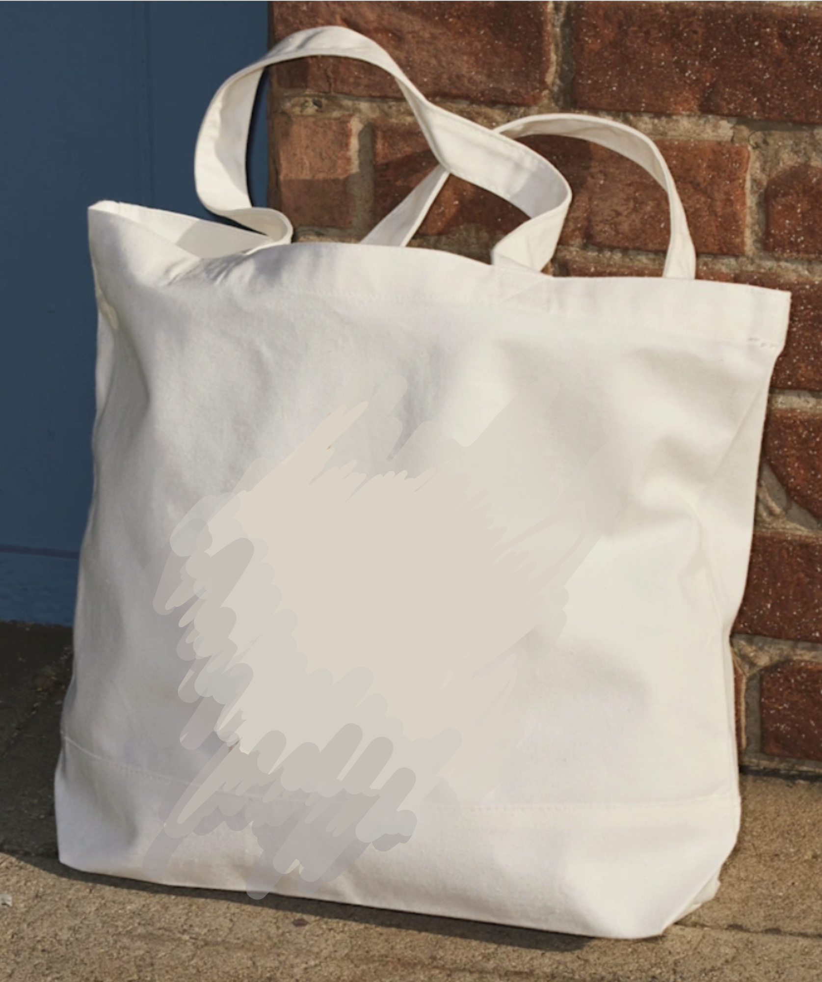 Jane Austen 100% Cotton Canvas Tote Bag Back White